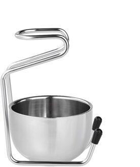 2 In 1 Scheerkwast Houder & Zeep Kom Rvs Heren Scheerkwast Scheermes Standhouder Kit Mannelijke scheren Gereedschap Set