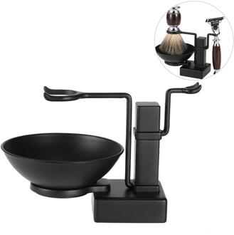 2 In 1 Scheren Stand Houder Set Voor Scheerkwast Scheermes Zeep Kom Mok Cup Set Voor Mannen Scheren Kit mannelijke Facial Cleaning Tool