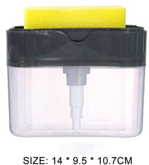 2 In 1 Schrobben Vloeibaar Wasmiddel Dispenser Pers Type Liquid Zeepkist Handpers Vloeibare Zeep Keuken Tool schone Leveringen F