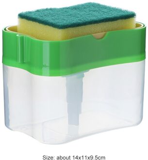 2 In 1 Schrobben Vloeibaar Wasmiddel Dispenser Pers Type Liquid Zeepkist Handpers Vloeibare Zeep Keuken Tool schone Leveringen J