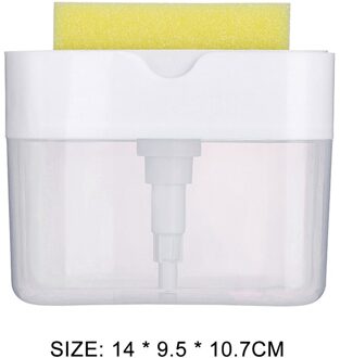 2 In 1 Schrobben Vloeibaar Wasmiddel Dispenser Pers Type Liquid Zeepkist Handpers Vloeibare Zeep Keuken Tool schone Leveringen