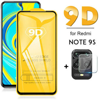 2 in 1 Screen Protector Camara Lens on Redmi note 9s 9 s Tempered Glass For Xiaomi Redmi note 9 pro 9pro max cristal templado