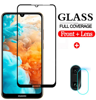 2-in-1 Screen Protector for Huawei Y6 Y7 2019 Protective Glass Huawey y5 y72019 y62019 prime pro 2019 Honor 8S 9H Tempered Glass
