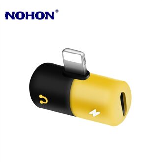 2 In 1 Splitter Audio Adapter Opladen Connector Voor Iphone X Xr Xs 11 Pro Max 7 8 Plus Se muziek Oortelefoon Jack Adapter Converter zwart
