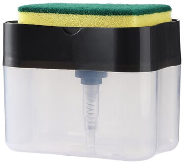 2-In-1 Spons Rack Badkamer Zeepdispenser Keuken Zeep Dispensers Met Spons Caddy 13 Gram Keuken Schoonmaken gereedschap