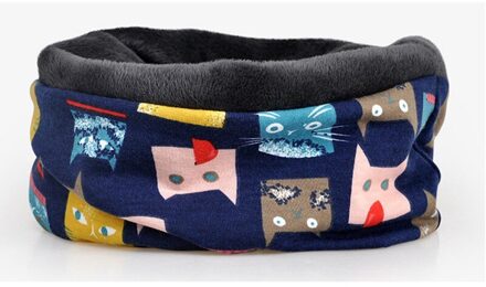 2 In 1 sport Cap Sjaal Kat Gedrukt Pluizige Ademend Zonnescherm Stretch Katoen Hoed Halswarmer Wandelen Reizen Hoofddeksels LH