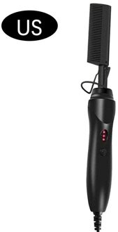 2 In 1 Stijltang Elektrische Stijltang Haar Krultang Nat Droog Gebruik Haar Strijkijzers Verstelbare Temperatuur Verwarming Kam