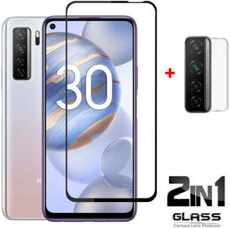 2-in-1, tempered glass for honor 30s huawei honor 30i camera screen protector honor 30 i huawei honor 30 s glass film honor30i