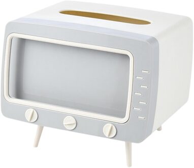 2 In 1 Tissue Doos Bureau Doos Creatieve Tv Verschijning Met Telefoon Stand Luie Mensen Draagbare Toiletpapier houders WH
