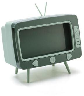 2 In 1 Tv Vorm Tissue Doos Multifunctionele Desktop Lade Doos Mobiele Telefoon Bekijken Beugel Plastic Woonkamer Opbergdoos 01