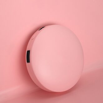 2 In 1 Usb Oplaadbare Handwarmer Elektrische Hand Warmer 3000Mah Power Bank Draagbare Dubbelzijdig Verwarming Hand warmer roze