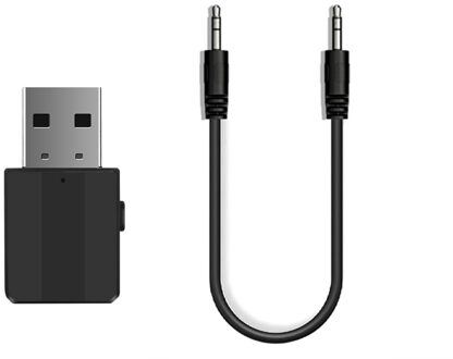 2 in 1 USB Power Bluetooth 5.0 Ontvanger en Zender 3.5MM Jack AUX Audio Adapter Voor Autoradio Mp3 speaker Muziekspeler