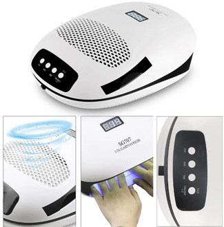 2-IN-1 UV LED Nail Lamp Nail Dryer Nail Dust Suction Collector Vacuum Cleaner Manicure Machine Nail Art Salon Equipment Tools