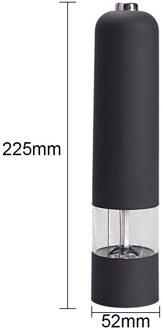 2 In 1 Verstelbare Elektrische Peper Zout Spice Mill Molen Kruiden Keuken Gereedschap Slijpen Voor Koken Restaurants zwart