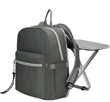 2 In 1 Vouwen Vissen Stoel Rugzak Lichtgewicht Rugzak Kruk Combo Rugzak Voor Camping Vissen Wandelen Picknick Bbq Gery