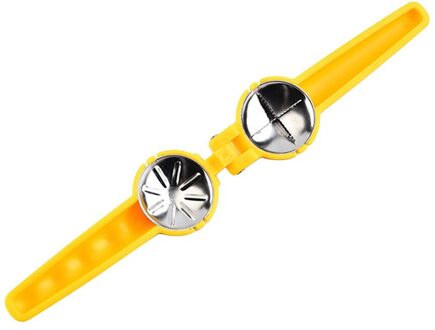 2 In 1 Walnoot Clip Moer Opener Cutter Rvs Kastanje Clip Tang Metal Notenkraker Kastanje Klem Sheller Keuken Gadget geel