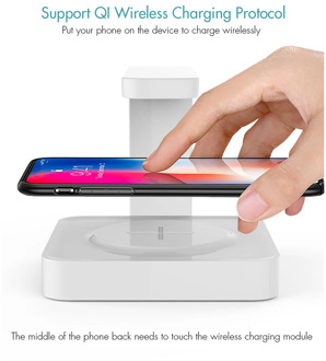 2 In 1 Wireless Charger 10W 5W Mobile Phone Sterilization UV Light Disinfection