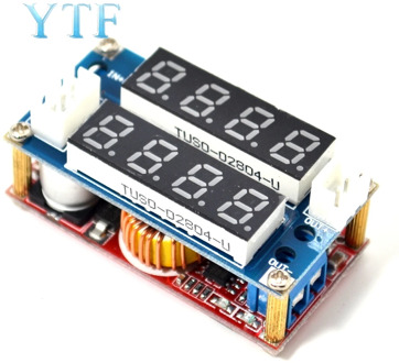 2 in 1 XL4015 5A Adjustable Power CC/CV Step-down Charge Module LED Driver Voltmeter Ammeter Constant current