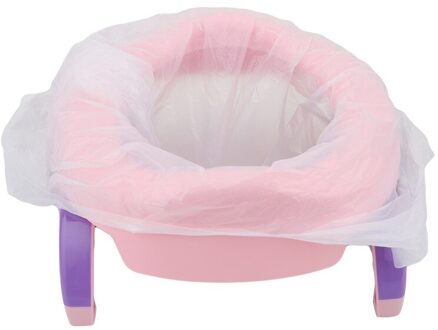 2 In1 Baby Reizen Potty Seat Portable Toilet Seat Kids Comfortabele Assistent Multifunctionele Milieuvriendelijke Kruk roze