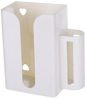 2 In1 Punch-Gratis Opbergdoos Papier Lade Vuilniszak Tweeërlei Gebruik Tissue Doos Plakken Muur Gemonteerde papier Houder Keuken Accessoires