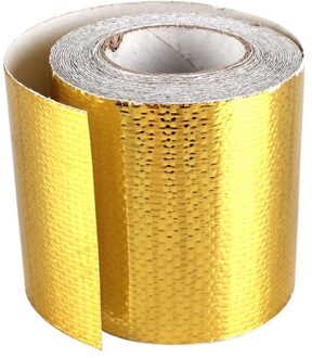 2 Inch 33FT Gold Intake Warmte Reflecterende Tape Wrap Zelfklevende Hoge Temperatuur