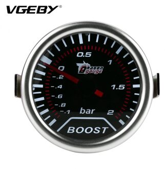 2 Inch (50Mm) universele Auto Rode Led Turbo Boost Druk Gauge Meter Bar Pointer 12V Bar Boost Gauge