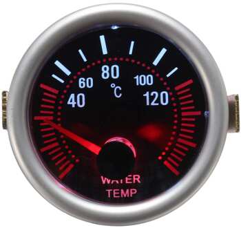 2 Inch 52Mm Universele Auto Water Temperatuur Gauge 12V Auto Klokken Water Temp Meter Instrument Rode Led Display met Sensor