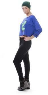 2-Jong Crop Top - maat Blauw