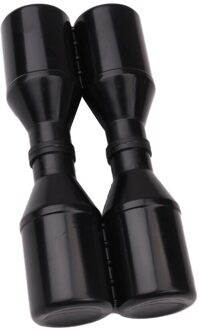 2 Kleur Dubbele Studio Shaker Volume Shaker Voor Muziekinstrument Percusison zwart