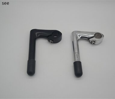 2 Kleur retro of stad bike fixed gear Fiets zwanenhals fiets Stengels Fashioned Fietsen voor 25.4*22.2mm zwart zilver stem