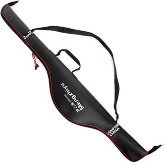 2 Kleuren 125Cm Opvouwbare Vissen Tas Eva Waterdichte Hengel Rugzak Opbergtas Voor Telescopische Karper Staaf Grote Capaciteit j376 zwart