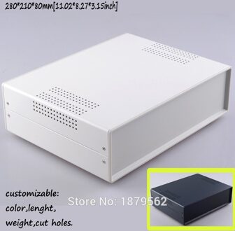 [2 kleuren] 280*210*80mm iron aansluitdoos behuizing diy elektrische project doos instrument PLC schakelaar controle case [40009 (W210)]