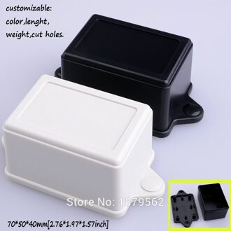 [2 kleuren] 5 stks/partij 70*50*40 mmwall mount plastic doos voor elektronische project diy aansluitdoos abs control box witte kleur