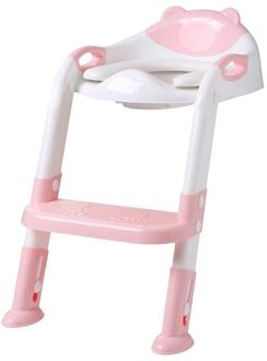 2 kleuren Baby Zindelijkheidstraining Seat Met Verstelbare Ladder Zuigeling Wc Training Klapstoelen kinderen Potje Baby Toiletbril Roze