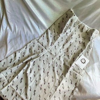 2 Kleuren Kiko Dezelfde Rok Streetwear Chic Retro Vintage Bloemen Mermaid Rok Lange Rok Saia Longa Beige / M