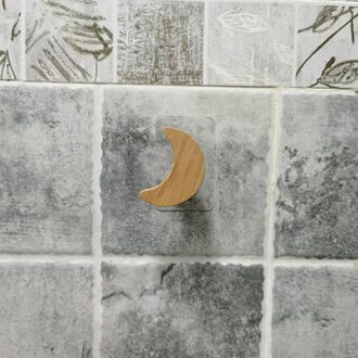 2 Kleuren Toiletpapier Handdoek Dispenser Houten Papierrol Houder Voor Badkamer Contact Papier Houder Huishouden Opbergrek accessoires maan