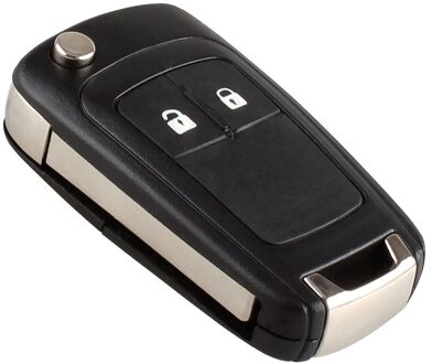 2 Knop Vouwen Auto Flip Sleutel Shell Case Remote Key Cover Vervanging Met Ongecensureerd Blade Voor Vauxhall Opel Astra Insignia
