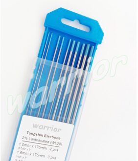 2% Lanthanated 1.0 & 1.6 & 2.4 & 3.2mm WL20 Tungsten Elektroden Staaf Comsumables kit 175mm Lengte Voor Tig-lassen Grond Afwerking
