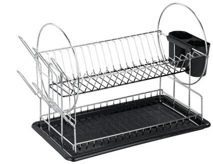 2 Layer Keuken Schotel Droogrek Met Aanrecht Afdruiprek Duty Aanrecht Organizer Opslag Voor Thuis Opbergrek Hwc