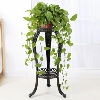 2-layer Metal Pot Stand Plants Stand Flower Shelf Rack Succulent Indoor Outdoor Pot Holder for Garden Living Room Balcony