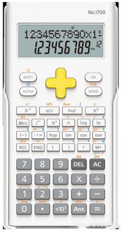 2-Lijn Engineering Wetenschappelijke Rekenmachine Calculator Met Beschermhoes Voor Student En Leraar, Wit, Roze, blauw