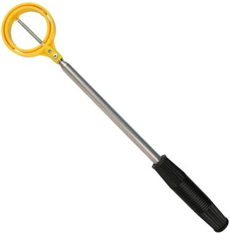 2 M Golf Pick Up Retriever Apparaat Automatisch Draagbare Telescopische Pick Up Ball Retriever Automatische Vergrendeling Scoop Picker geel