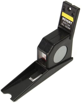 2 M Tool Voor Body Draagbare Home Eco-Firendly Wall Mounted Hoogte Meter Meetlint Duurzaam Nauwkeurige Hoogtemeter Intrekbare groei zwart
