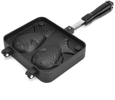 2 Mallen Taiyaki Fish Shaped Waffle Pan Maker Non-stick Buscuit Cake Bakken Bakvormen Thuis Keuken Diy Dessert Koken pan Plaat
