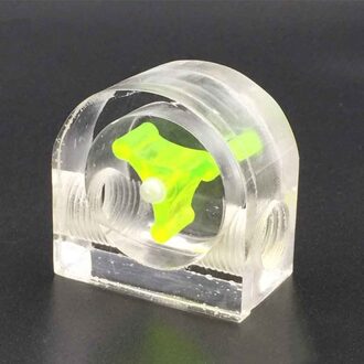 2 Manier G1/4 Draad Installeren Voor Pc Waterkoeling Kantoor Flow Meter Monitoring Vloeistof Thuis Acryl Indicator gepolijst Oppervlak groen Semicircle
