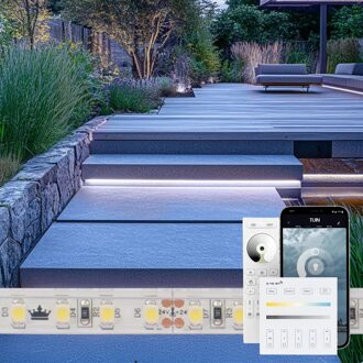 2 meter daglicht wit led strip voor buiten complete set