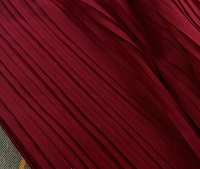 2 meters 150 cm 59 "breedte wijnrood crumple accordeon geplooide chiffon stof trouwjurk rok kleding materialen MM15