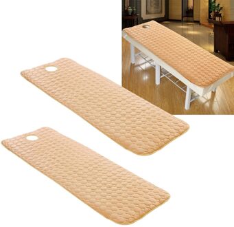 2 Non-Slip Sheets Vel Massage Handdoek Met Rubber Band Voor Spa Massage
