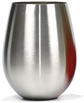 2 Pack 550Ml Enkele Muur 18/8 Roestvrij Staal Wijn Cup Creatieve Reizen Ei Koffie Mokken Superieure Een Paar melk Thee Cup 1 stk