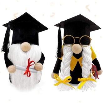 2 Pack Afstuderen Gnome Decoraties